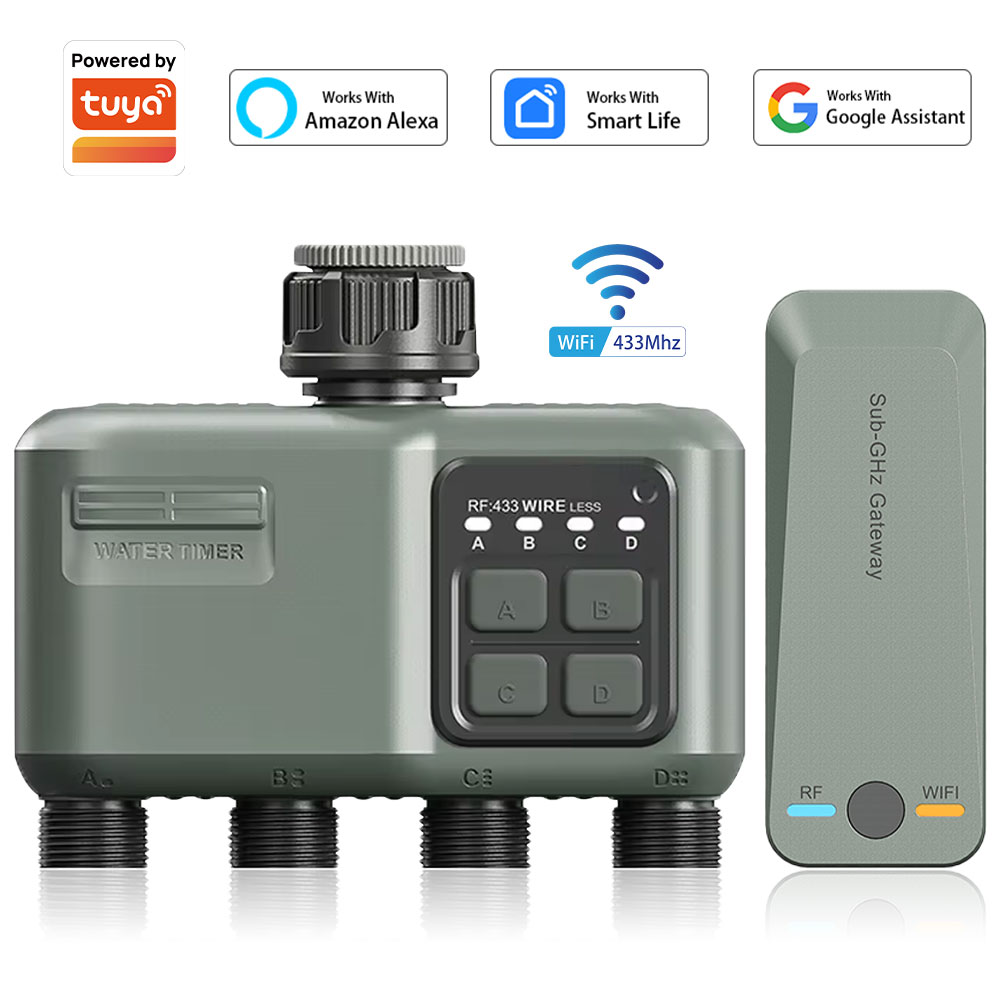 Smart Garden Iot - Tuya Wifi+RF433 Automatic Water Timer Intelligent