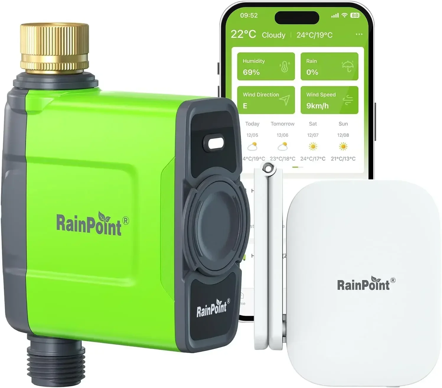 Smart Garden Sprinkler - WiFi Water Timer for Garden Hose,