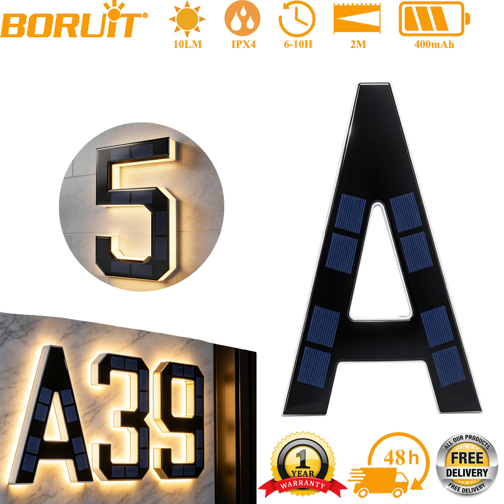 Smart Garden Solar - 12CM Solar House Number Lights House