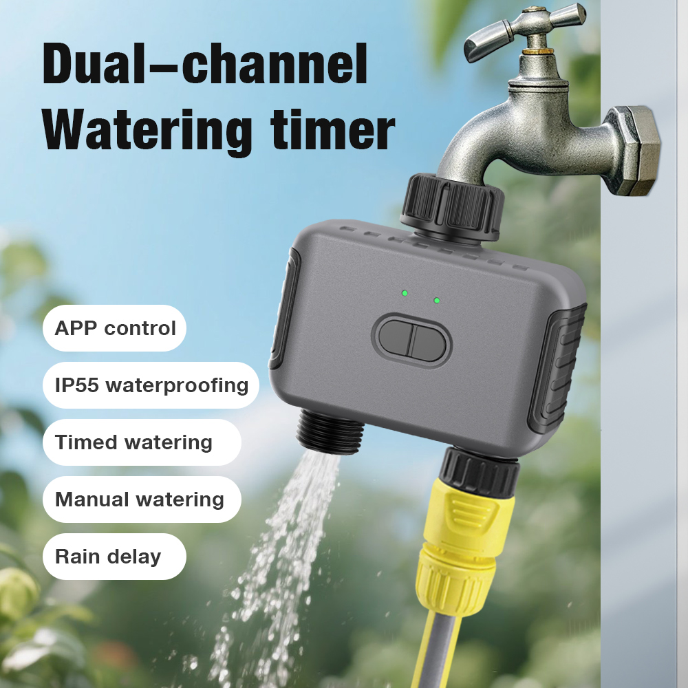 Smart Garden Iot - 2-Outlet Tuya Smart Automatic Water Timer