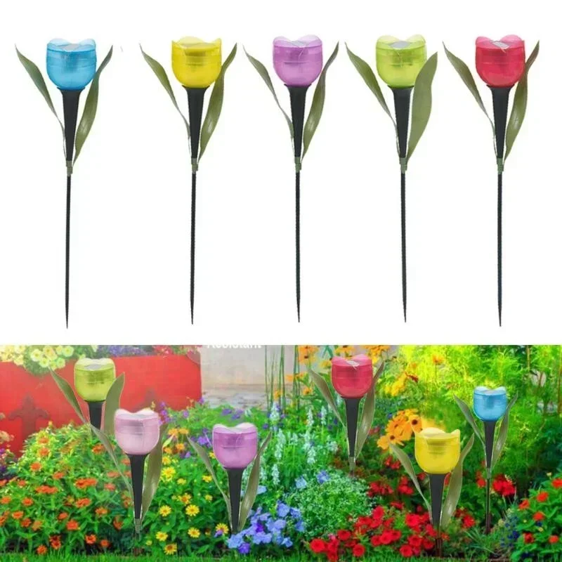Smart Garden Lamp - 1Pcs Garden Tulip Flower Shape LED