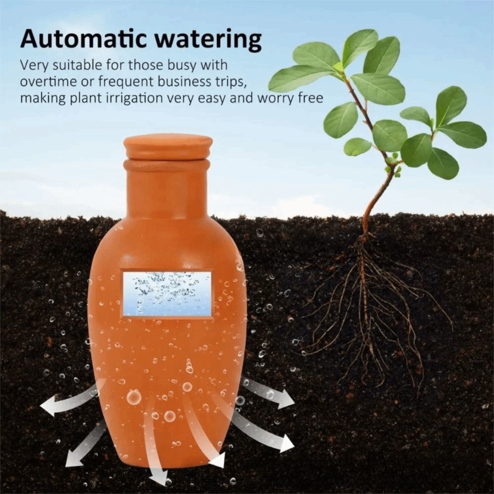 Smart Garden Sprinkler - 4Pcs Terracotta Material Automatic Self Watering