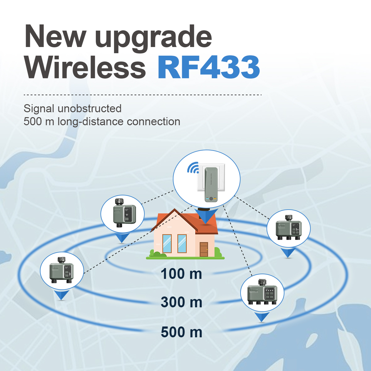 Tuya Wifi+RF433  Automatic Wat - Smart Garden Iot avaliação e preço