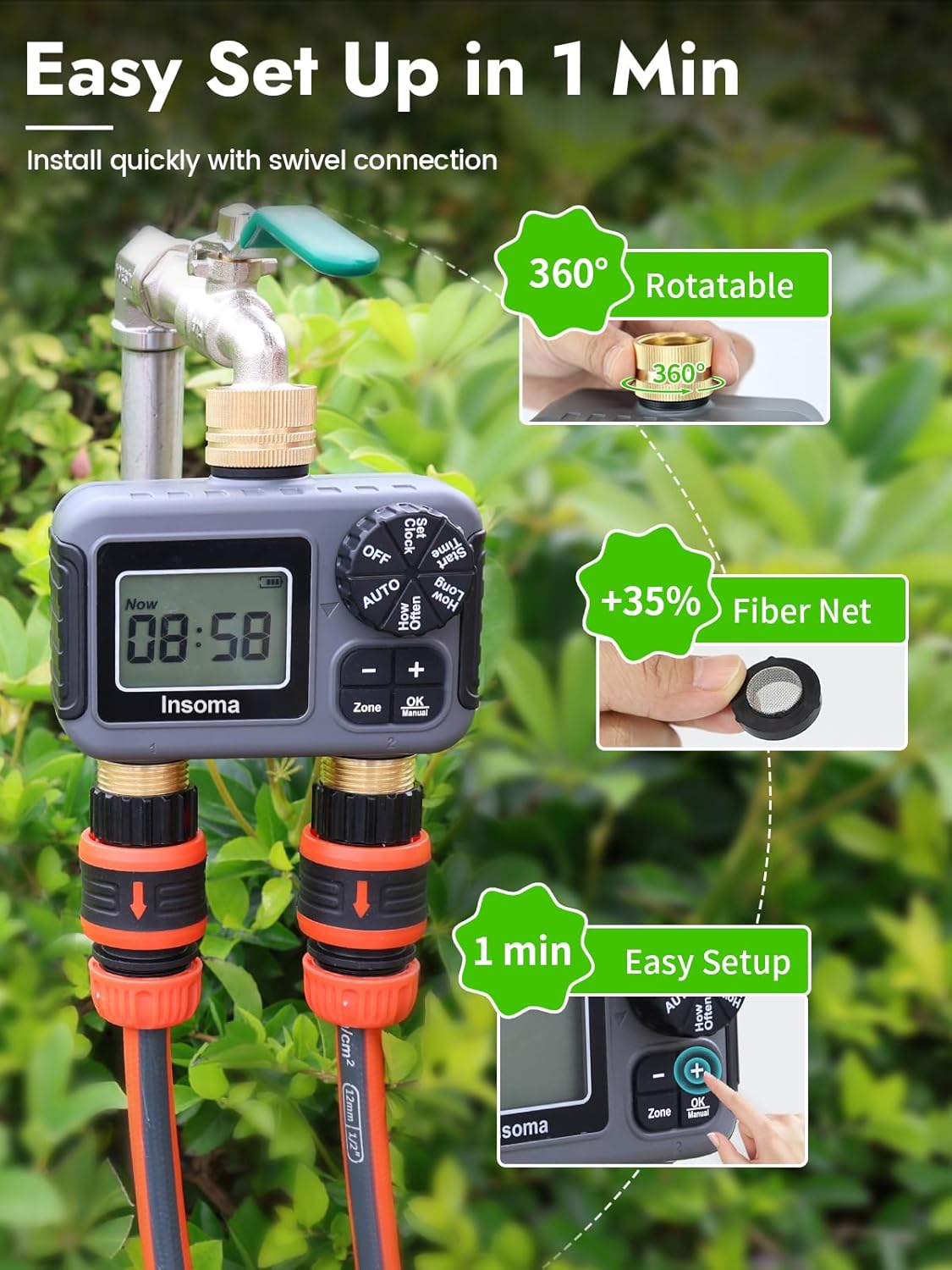 Insoma Smart Irrigation Wateri - Smart Garden Sphagnum Moss avaliação e preço