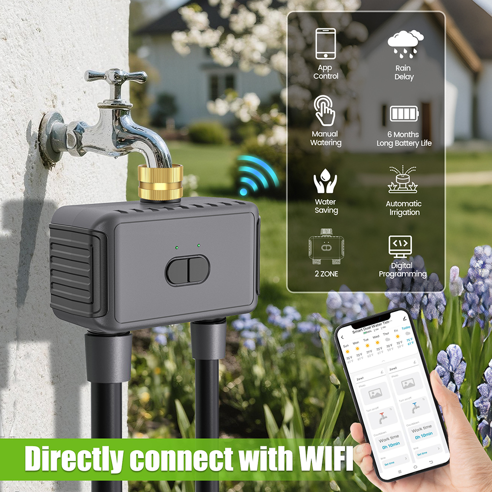 Wifi Automatic Water Timer Dua - Smart Garden Iot avaliação e preço