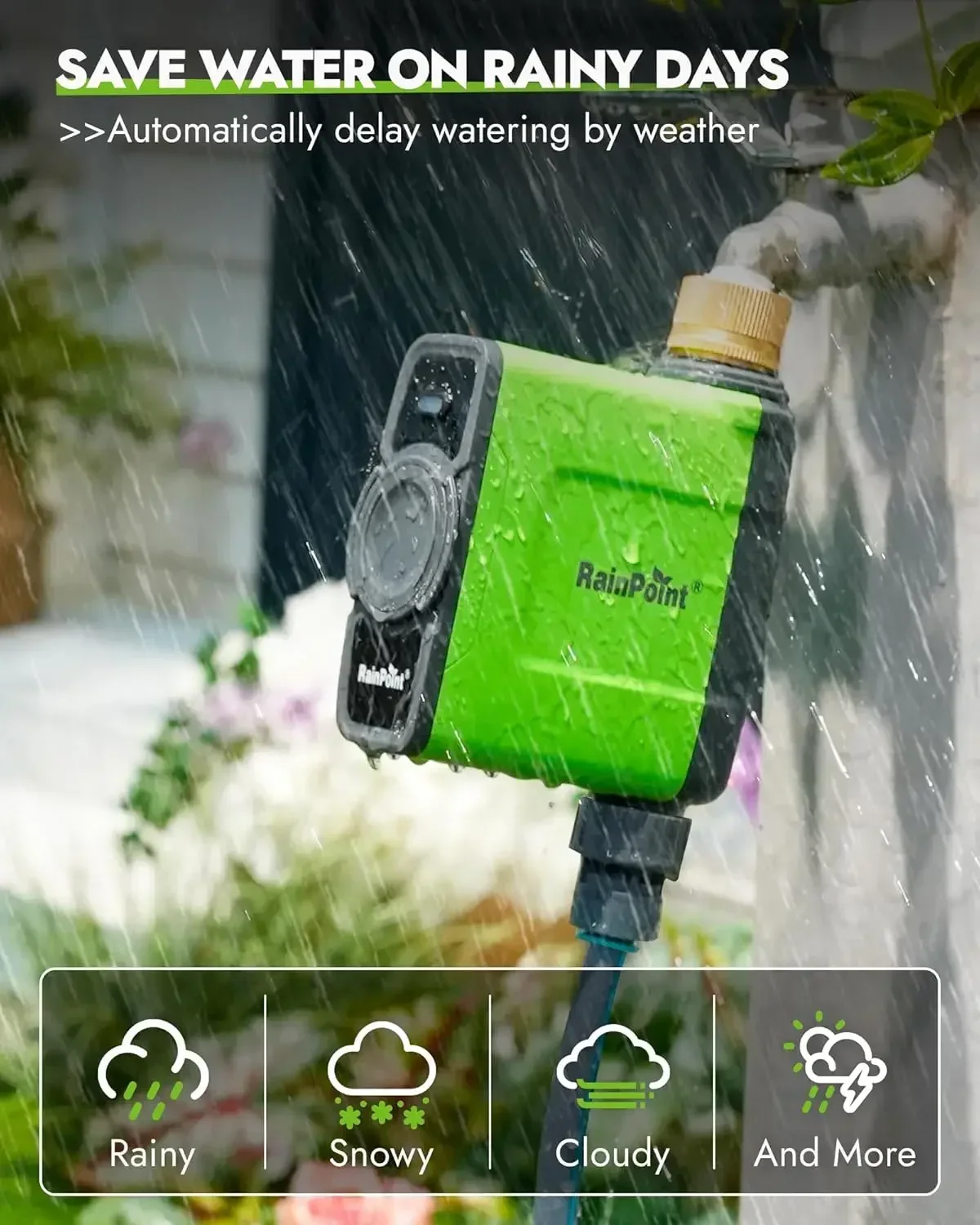 WiFi Water Timer for Garden Ho - Smart Garden Sprinkler avaliação e preço