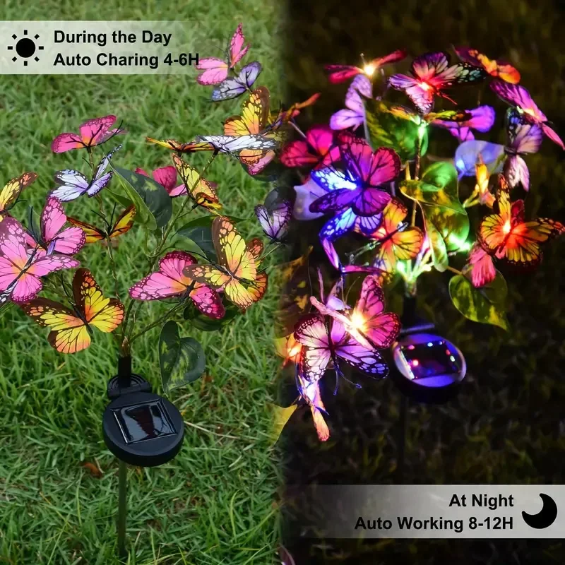 Solar LED Butterfly Garden Lig - Smart Garden Lamp avaliação e preço