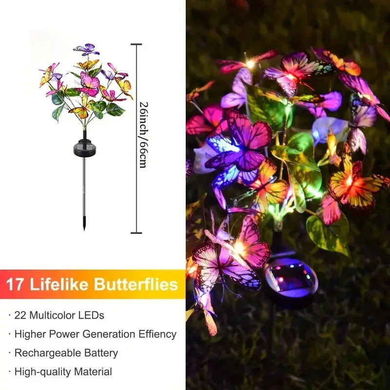 Solar LED Butterfly Garden Lig - Smart Garden Lamp avaliação e preço