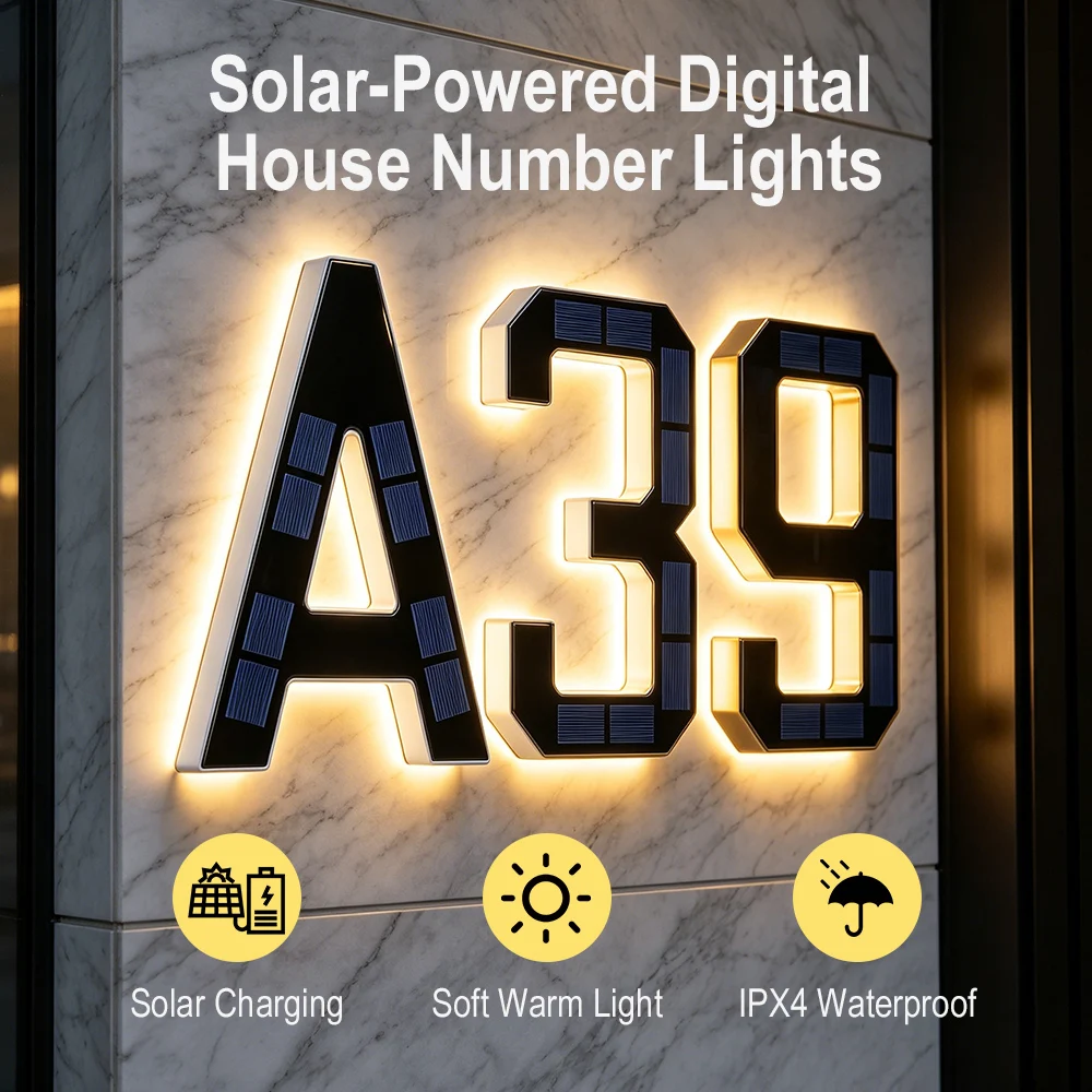 12CM Solar House Number Lights - Smart Garden Solar avaliação e preço
