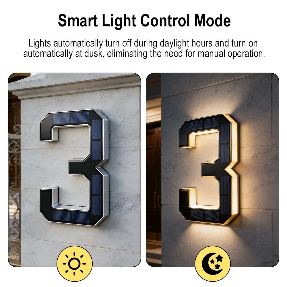 12CM Solar House Number Lights - Smart Garden Solar avaliação e preço