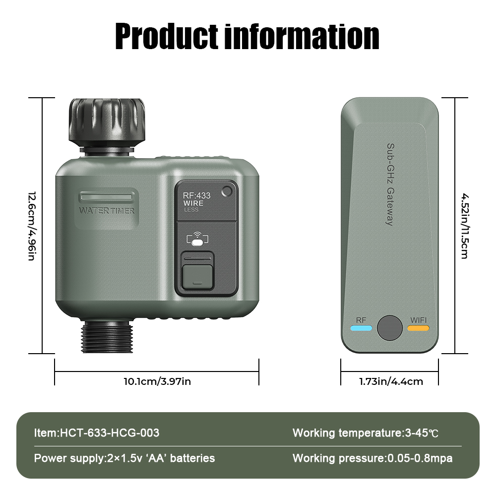 RF433 Wifi Smart Garden Sprink - Smart Garden Sprinkler avaliação e preço