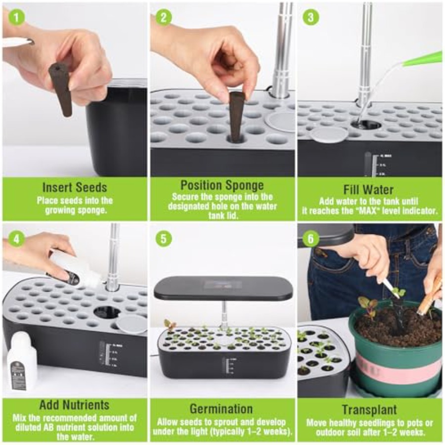 52 Pods Hydroponics Growing Sy - Smart Garden Herb avaliação e preço