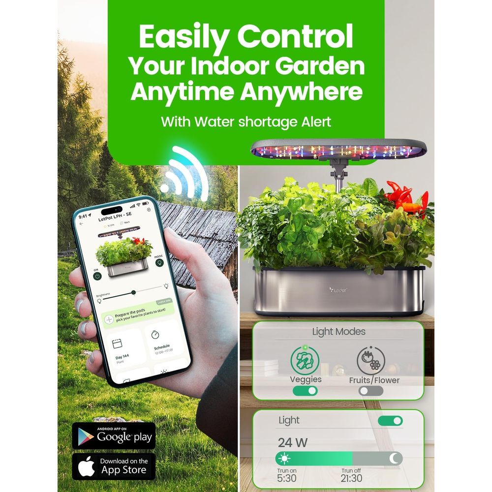 12-Pod Hydroponic Herb Garden  - Smart Garden Herb avaliação e preço