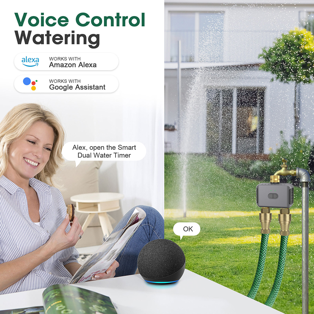 2-Outlet Tuya Smart Automatic  - Smart Garden Iot avaliação e preço