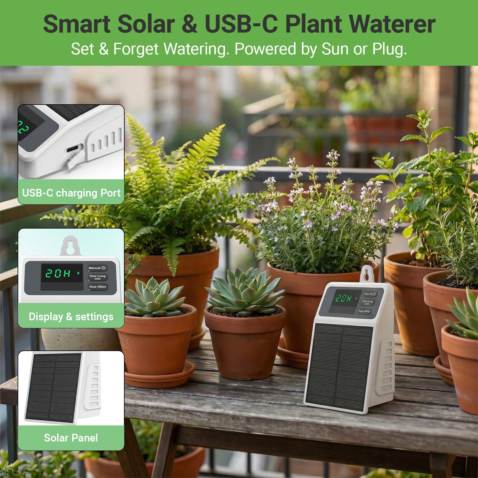 Upgraded Solar Drip Irrigation - Smart Garden Sprinkler avaliação e preço