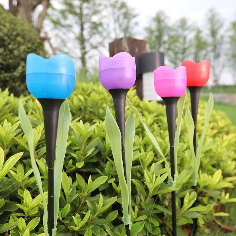 1Pcs Garden Tulip Flower Shape - Smart Garden Lamp avaliação e preço