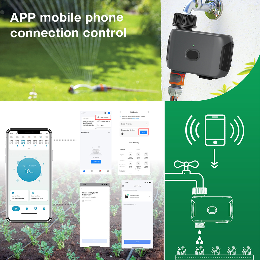 WiFi Smart Water Timer Single  - Smart Garden Sphagnum Moss avaliação e preço