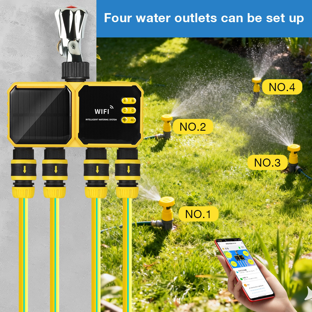 WiFi Solar Irrigation Timer 1/ - Smart Garden Iot avaliação e preço