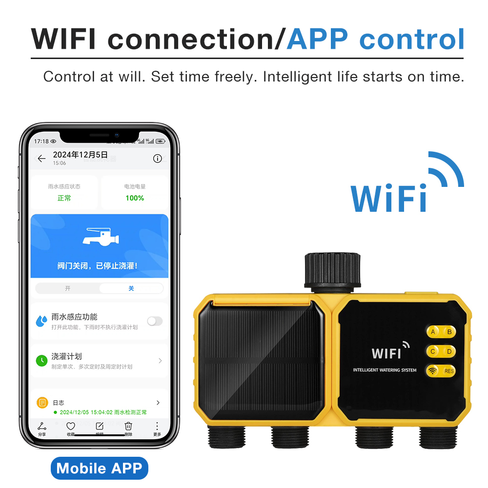 WiFi Solar Irrigation Timer 1/ - Smart Garden Iot avaliação e preço