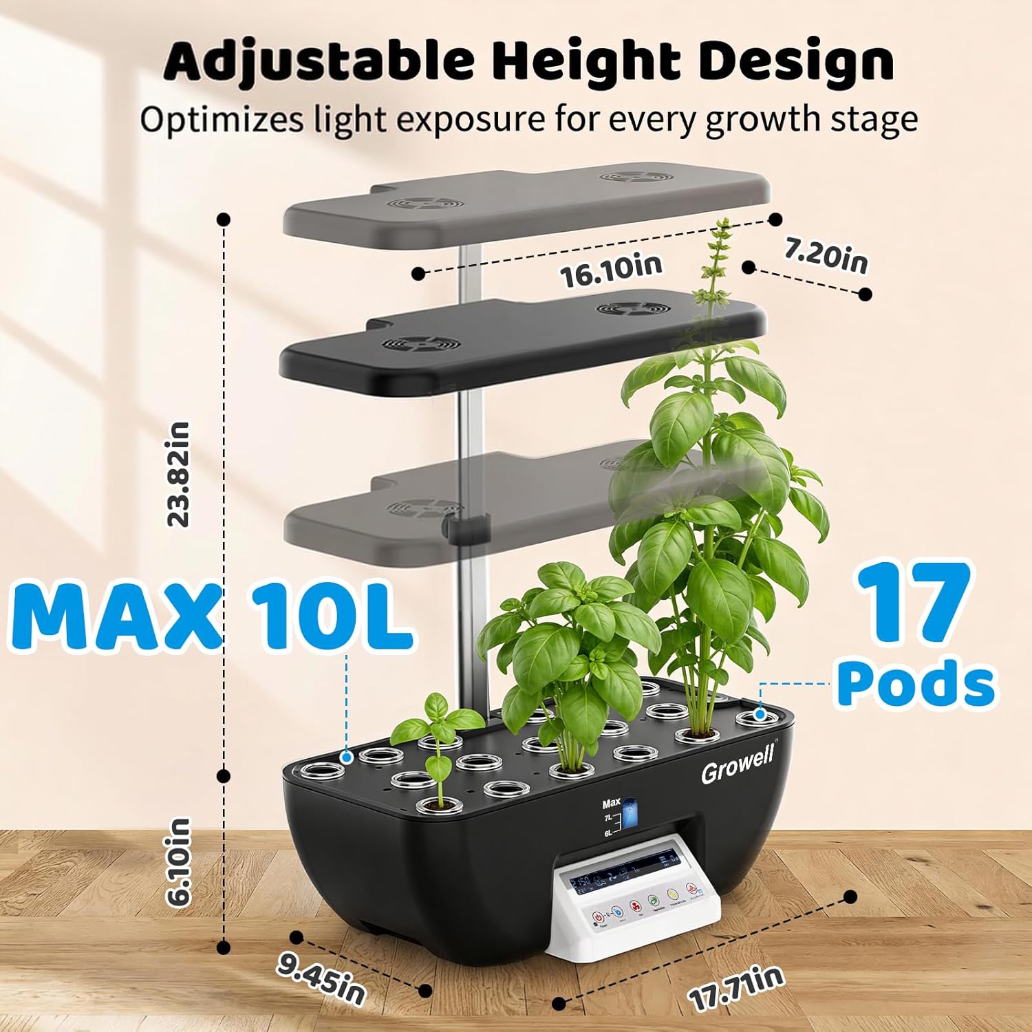 17 Pods Hydroponics Growing Sy - Smart Garden Herb avaliação e preço