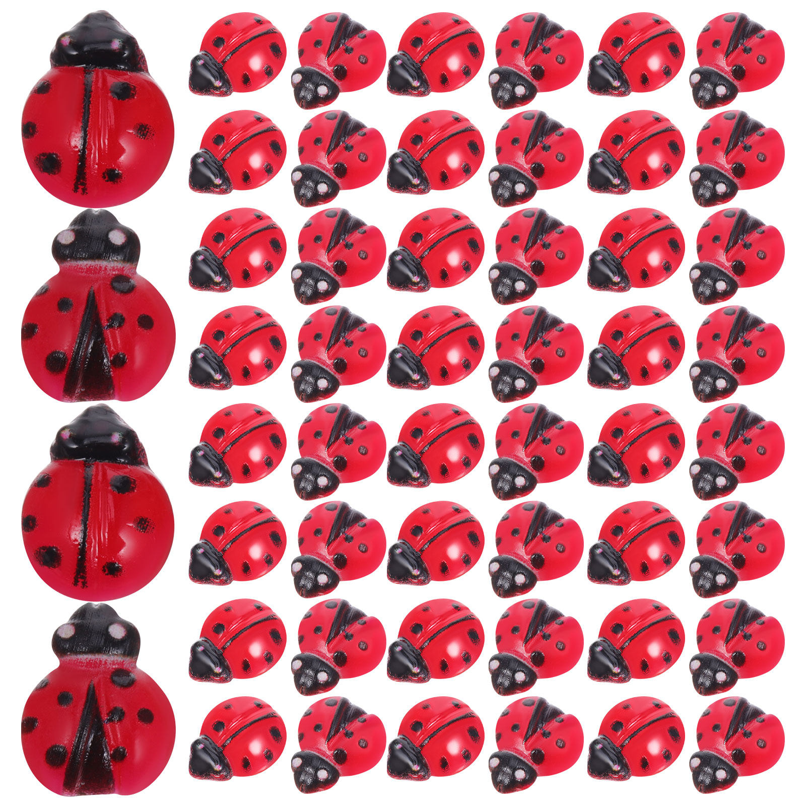 100Pcs Mini Ladybug Resin Smal - Smart Garden Mini avaliação e preço
