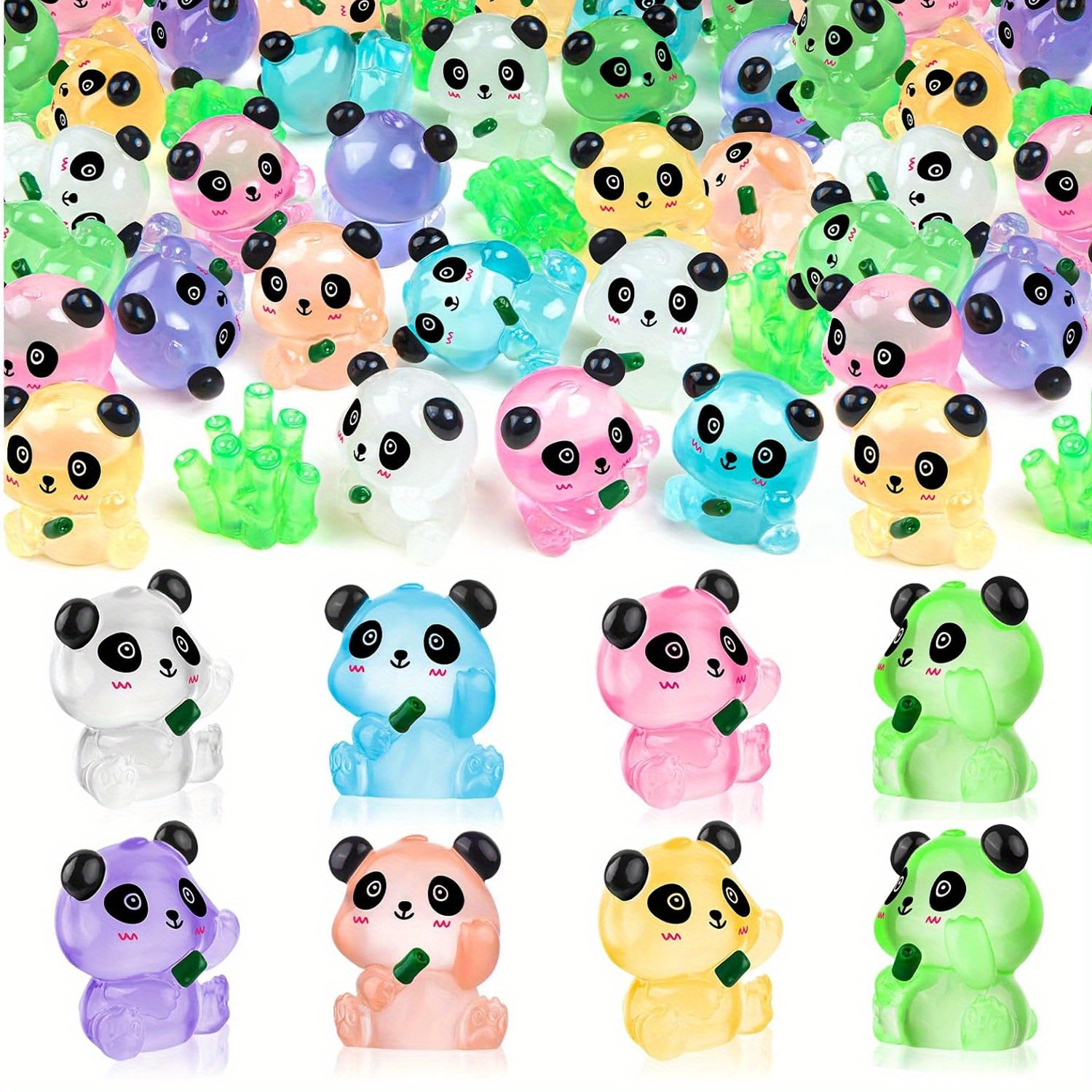 7 Miniature Glowing Resin Pand - Smart Garden Mini avaliação e preço