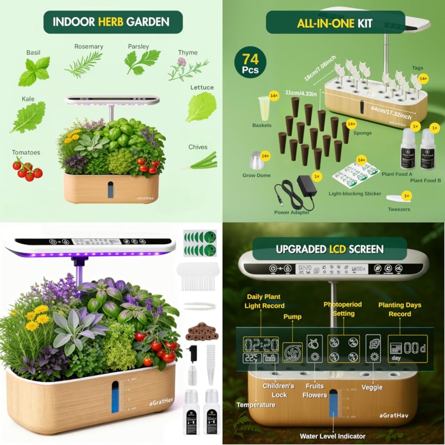 Hydroponics Growing System Kit - Smart Garden Herb avaliação e preço