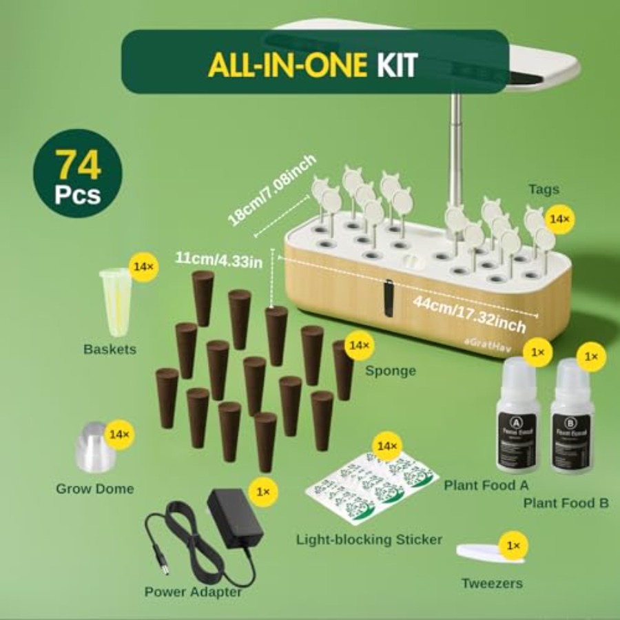 Hydroponics Growing System Kit - Smart Garden Herb avaliação e preço