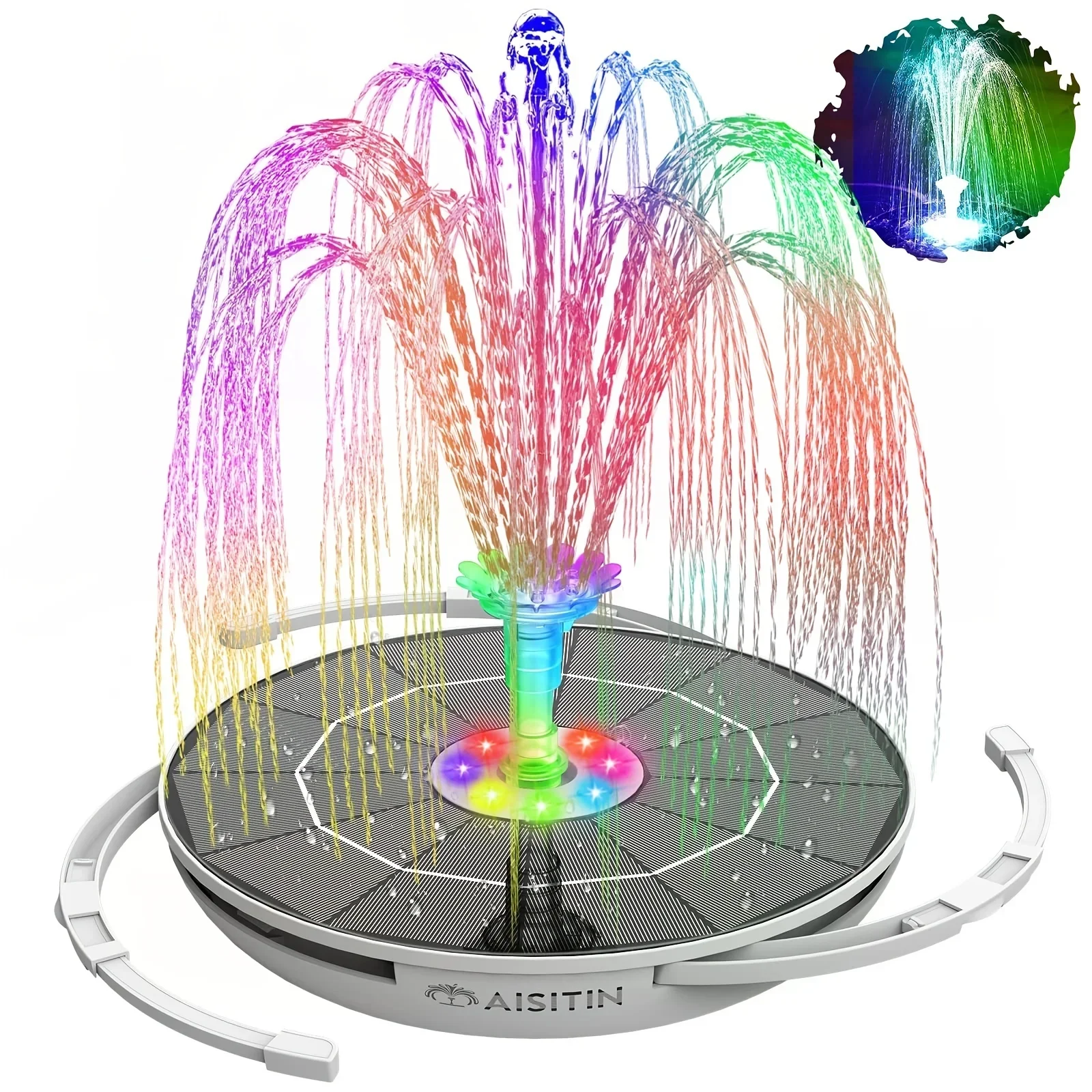 6.5W LED Solar Fountain Pump w - Smart Garden Lamp avaliação e preço