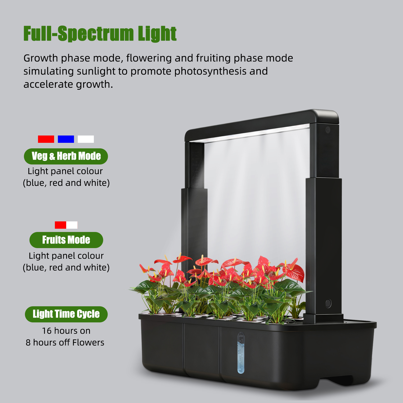 【Hot】15-Pods Indoor Hydroponic - Smart Garden Herb avaliação e preço