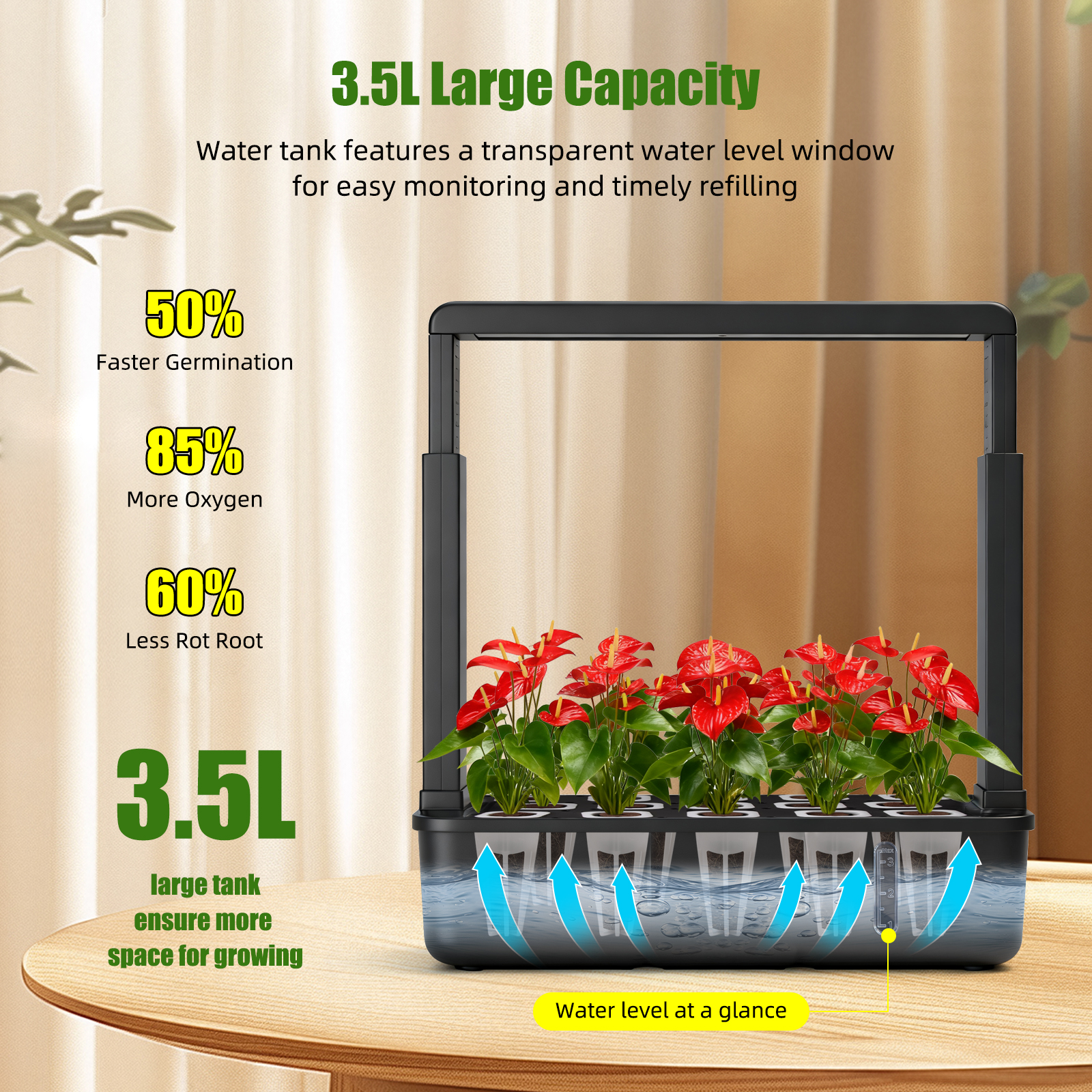 【Hot】15-Pods Indoor Hydroponic - Smart Garden Herb avaliação e preço