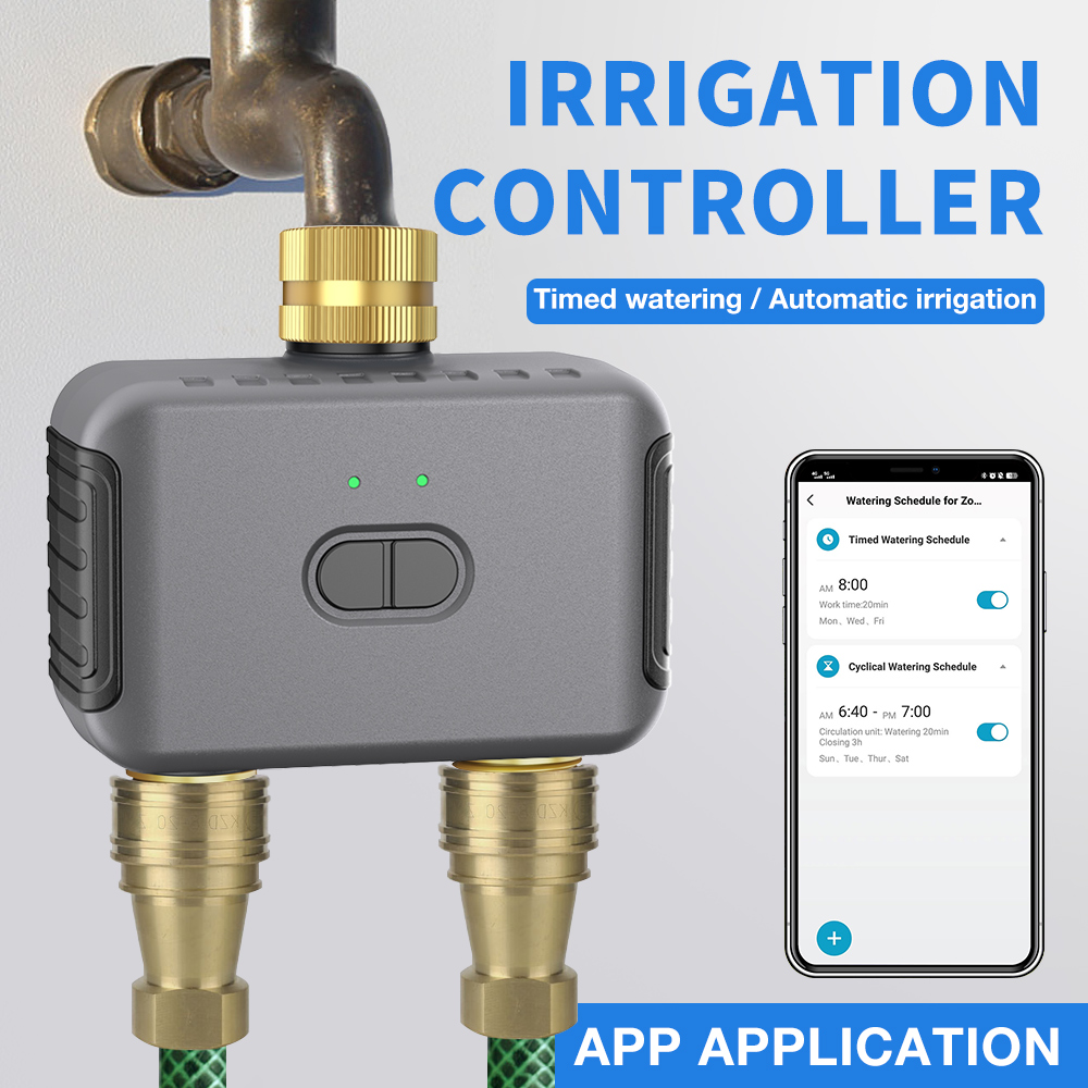 Tuya 2 Zone Watering Timer Gar - Smart Garden Iot avaliação e preço
